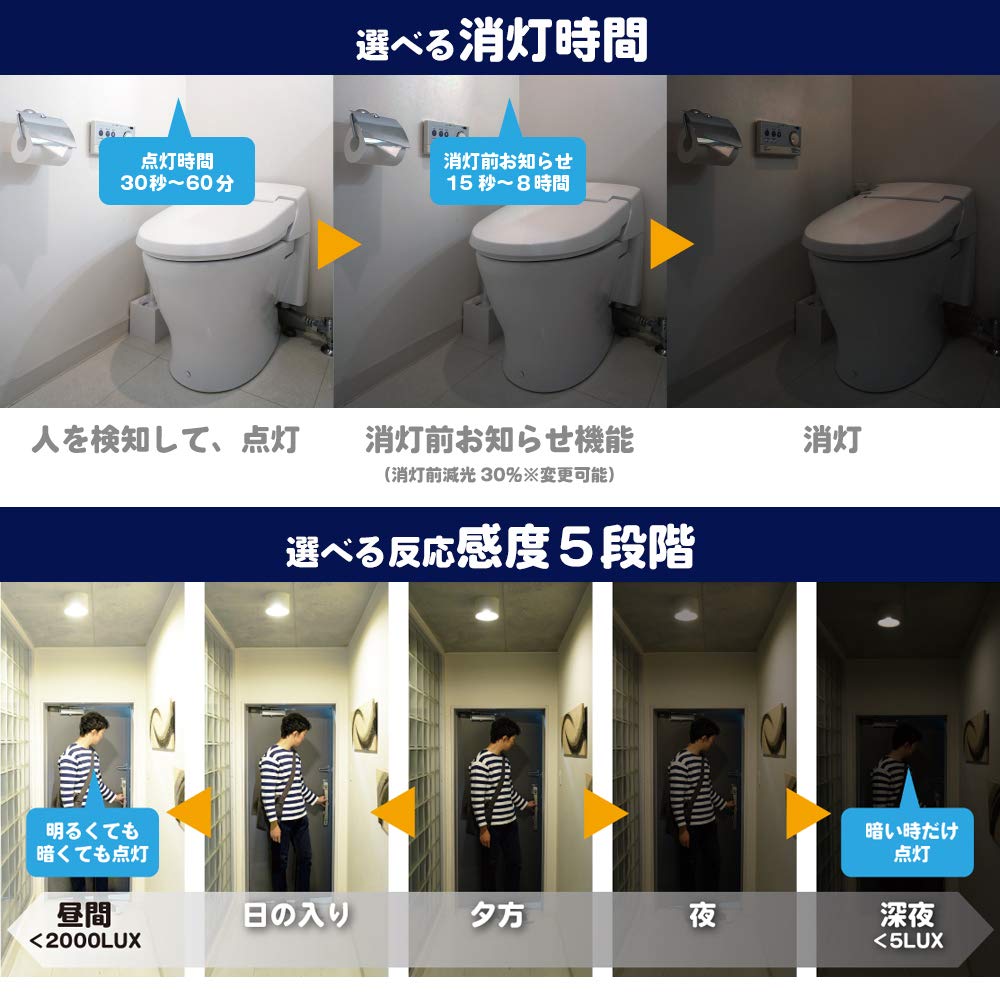 Amazon | 【Amazon Alexa認定】+Style LED電球(人感) 通知 E26 調光 調